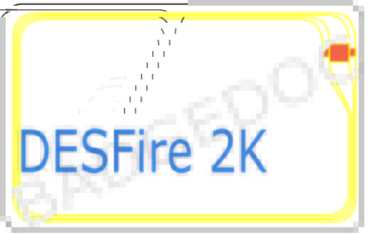 HF Contactless NXP Mifare DESFire 2K card 13,56 MHz
