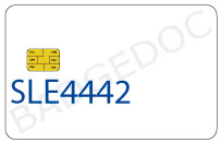 SLE4442 contact chip memory card 256 Byte