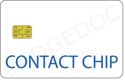 Contact chip smart card con chip elettronico a contatto