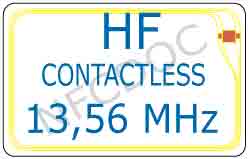 HF CONTACTLESS CARD FREQUENZA 13,56 MHZ