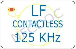 LF CONTACTLESS CARD - FREQUENZA DI FUNZIONAMENTO 125 KHZ