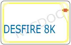 MIFARE DESFire 8K HF contactless smart card multi applicazione per ID badge, trasporto massivo