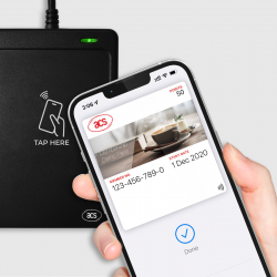 WalletMate Mobile Wallet Reader facilitates mobile NFC applications certified by Apple and Google VAS (Value-Added Service) protocols